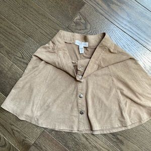 FULL TILT Beige Suede Mini Skirt sz S